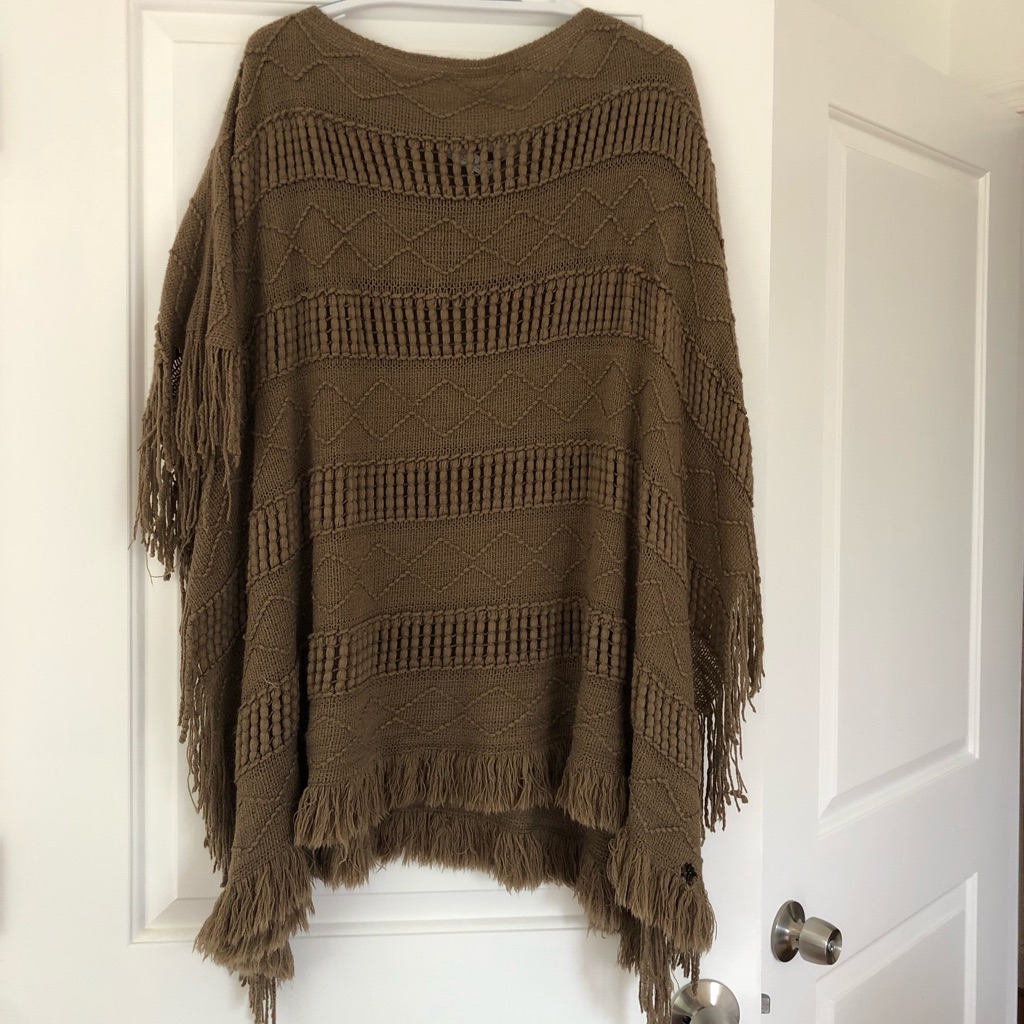 Brand New Brown Poncho